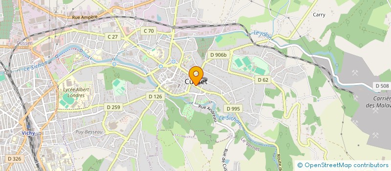 localisation de l'entreprise MONSIEUR JEAN DEBOURBE à CUSSET