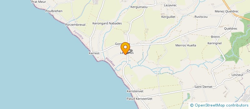 localisation de l'entreprise MONSIEUR JEAN DEBRAY  PLOZEVET