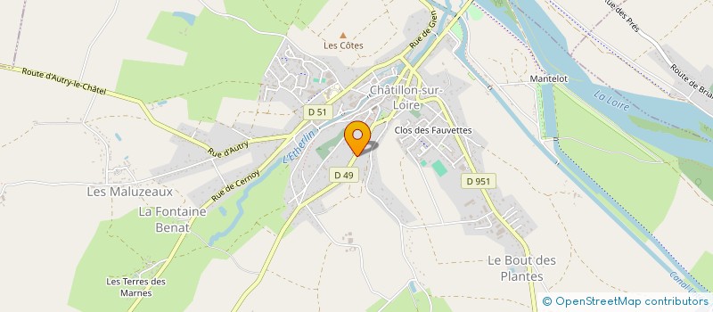 localisation de l'entreprise MONSIEUR JEAN DECHERIT à CHATILLON-SUR-LOIRE