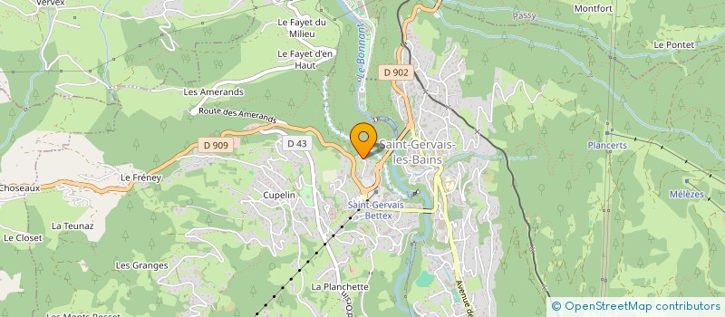 localisation de l'entreprise MONSIEUR JEAN DECHOSAL  SAINT-GERVAIS-LES-BAINS