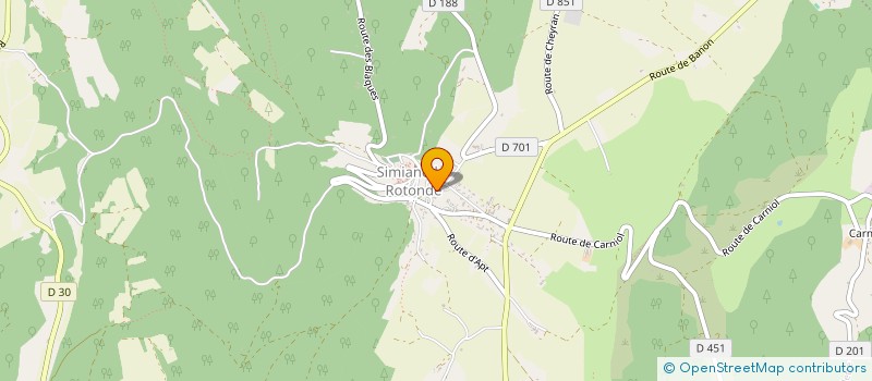 localisation de l'entreprise MONSIEUR JEAN DECOMBE  SIMIANE LA ROTONDE