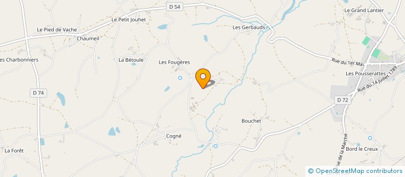 localisation de l'entreprise MONSIEUR JEAN DEFOUGERE à SAINT-DENIS-DE-JOUHET