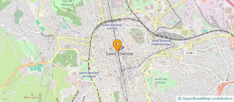 localisation de l'entreprise MONSIEUR JEAN DEFOUR  SAINT-ETIENNE