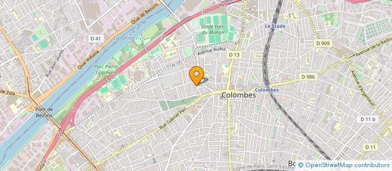 localisation de l'entreprise MONSIEUR JEAN DEGALISSE à COLOMBES