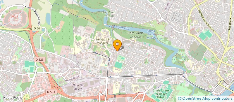 localisation de l'entreprise MONSIEUR JEAN DEGASNE  ANGERS