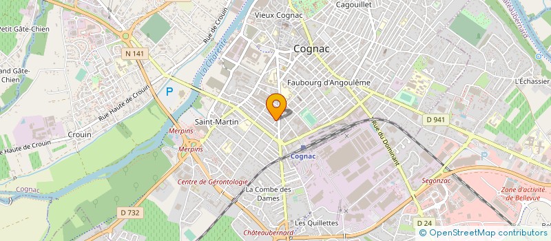 localisation de l'entreprise MONSIEUR JEAN DEGOS à COGNAC