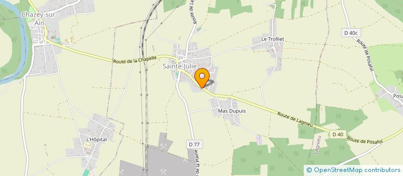 localisation de l'entreprise MONSIEUR JEAN DEGOUT  SAINTE-JULIE