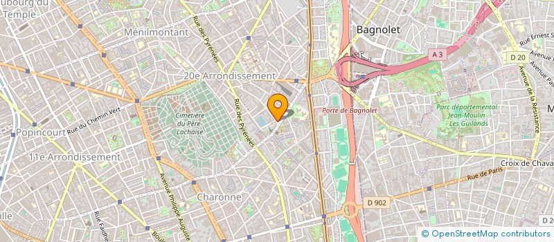 localisation de l'entreprise MONSIEUR JEAN DEGUELDRE à PARIS