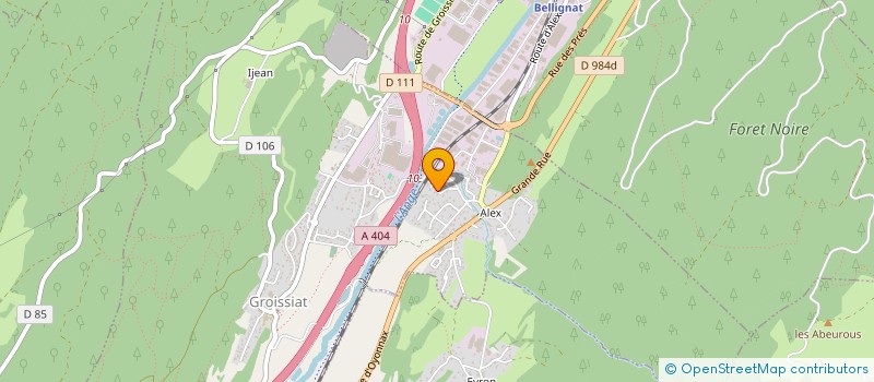 localisation de l'entreprise MONSIEUR JEAN DEGUERRY  GROISSIAT