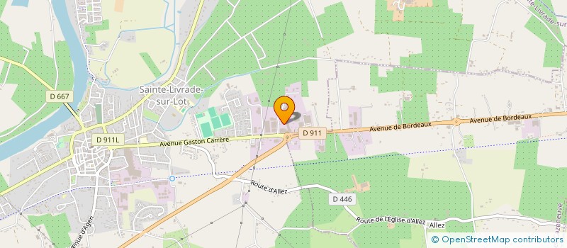 localisation de l'entreprise MONSIEUR JEAN DEJOUY  SAINTE LIVRADE SUR LOT