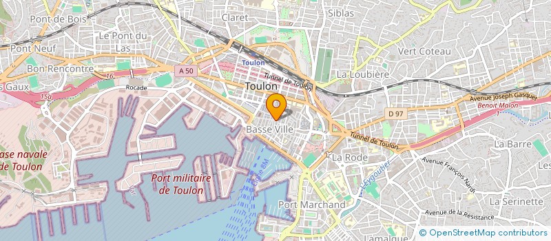 localisation de l'entreprise MONSIEUR JEAN DEL ROSSO  TOULON