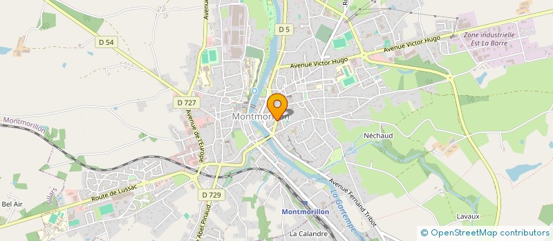 localisation de l'entreprise MONSIEUR JEAN DELAGE à MONTMORILLON