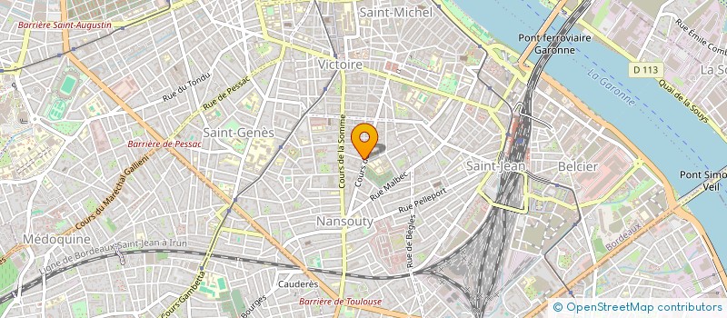 localisation de l'entreprise MONSIEUR JEAN DELAGE  BORDEAUX