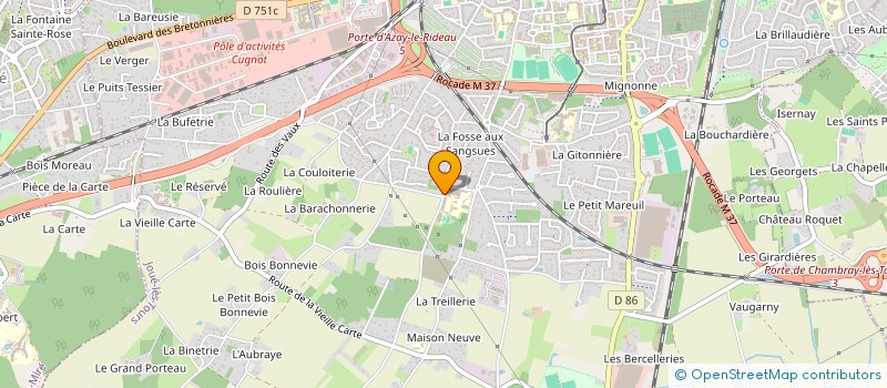 localisation de l'entreprise MONSIEUR JEAN DELAINE à JOUE-LES-TOURS