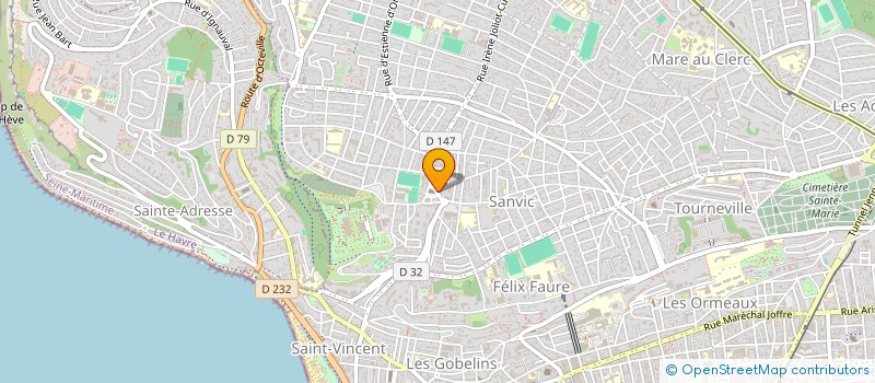 localisation de l'entreprise MONSIEUR JEAN DELAIRE à LE HAVRE