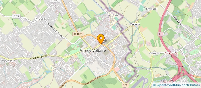 localisation de l'entreprise MONSIEUR JEAN DELALANDE à FERNEY-VOLTAIRE