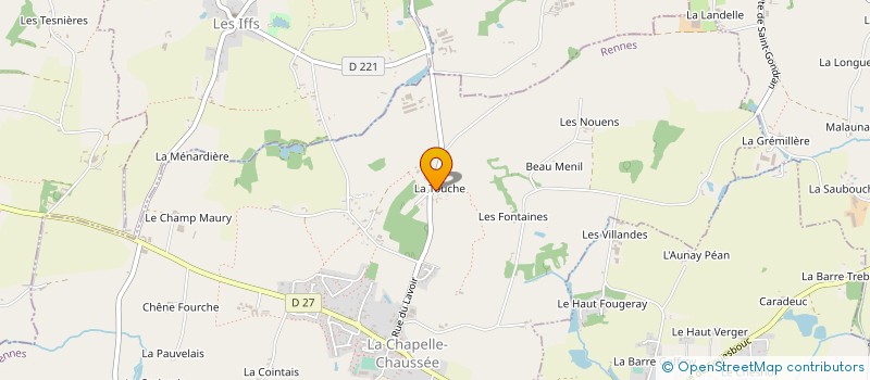 localisation de l'entreprise MONSIEUR JEAN DELALANDE à LA CHAPELLE-CHAUSSEE