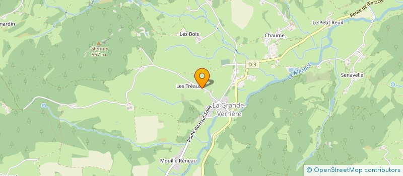 localisation de l'entreprise MONSIEUR JEAN DELAROCHE  LA GRANDE-VERRIERE