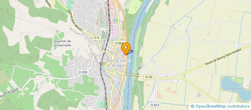 localisation de l'entreprise MONSIEUR JEAN DELARQUE à SAINT MARCEL D'ARDECHE