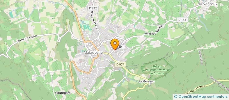 localisation de l'entreprise MONSIEUR JEAN DELARUE  MALAUCENE