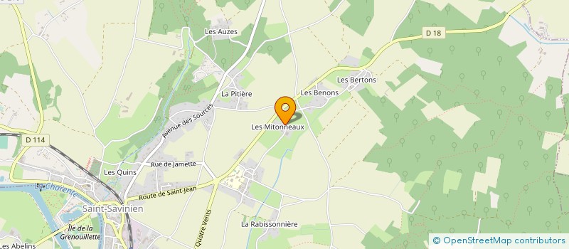 localisation de l'entreprise MONSIEUR JEAN DELAUNAY à SAINT-SAVINIEN
