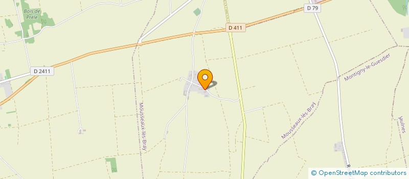 localisation de l'entreprise MONSIEUR JEAN DELAVEAU  MOUSSEAUX-LES-BRAY