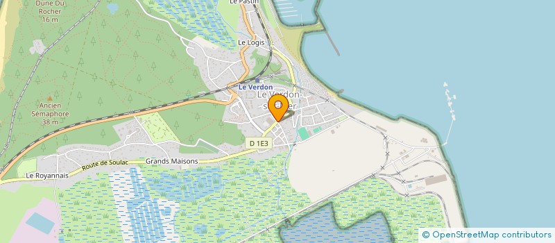 localisation de l'entreprise MONSIEUR JEAN DELCOMBEL  LE VERDON-SUR-MER