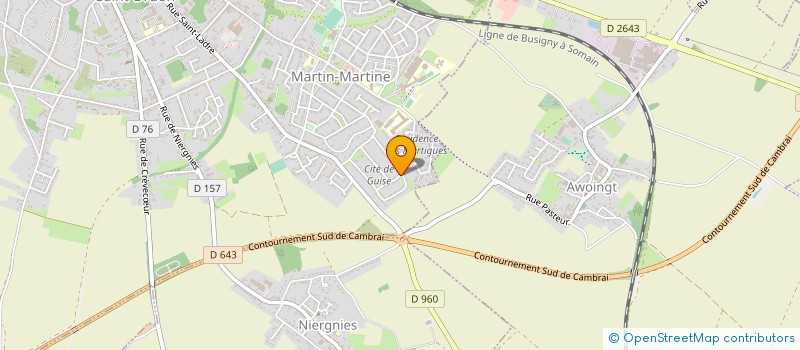 localisation de l'entreprise MONSIEUR JEAN DELCOURT à CAMBRAI