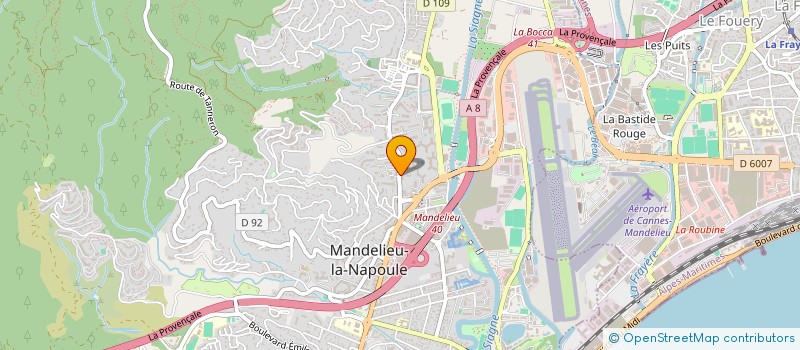 localisation de l'entreprise MONSIEUR JEAN DELEAU  MANDELIEU-LA-NAPOULE