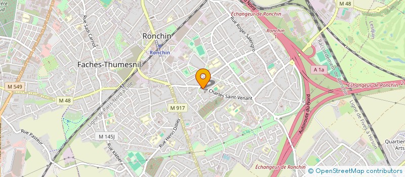 localisation de l'entreprise MONSIEUR JEAN DELECROIX  RONCHIN