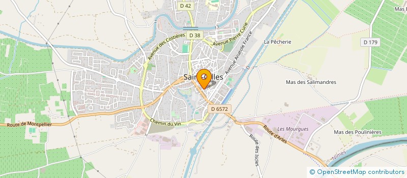 localisation de l'entreprise MONSIEUR JEAN DELERIA  SAINT-GILLES