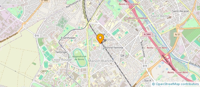 localisation de l'entreprise MONSIEUR JEAN DELETREZ  REIMS