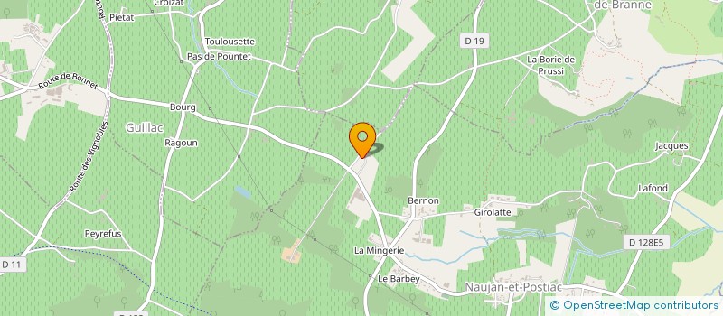 localisation de l'entreprise MONSIEUR JEAN DELFAUT à LUGAIGNAC