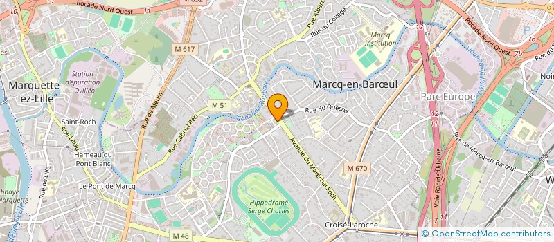 localisation de l'entreprise MONSIEUR JEAN DELFOLIE à MARCQ-EN-BARŒUL
