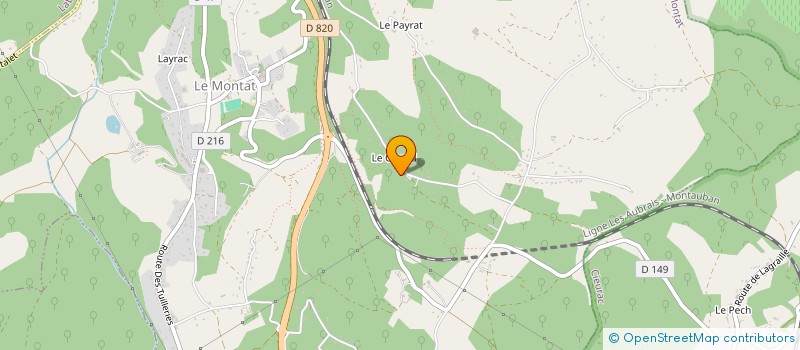 localisation de l'entreprise MONSIEUR JEAN DELGAL  LE MONTAT