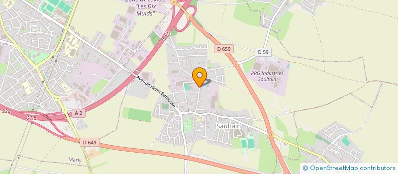 localisation de l'entreprise MONSIEUR JEAN DELGRANGE  SAULTAIN