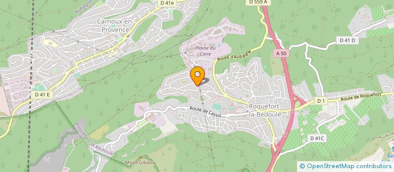 localisation de l'entreprise MONSIEUR JEAN DELHAYE  ROQUEFORT-LA-BEDOULE