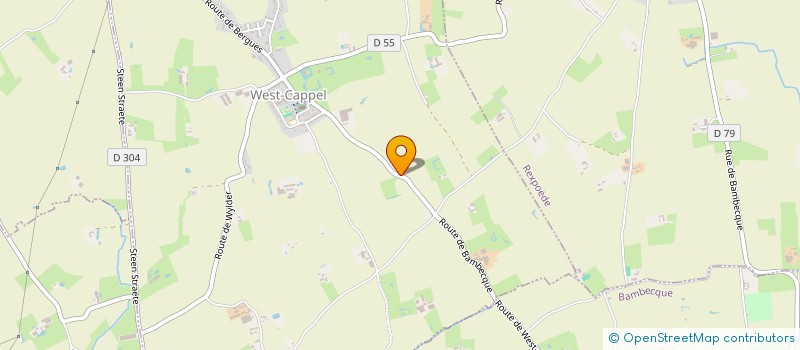 localisation de l'entreprise MONSIEUR JEAN DELHUILLE  WEST-CAPPEL