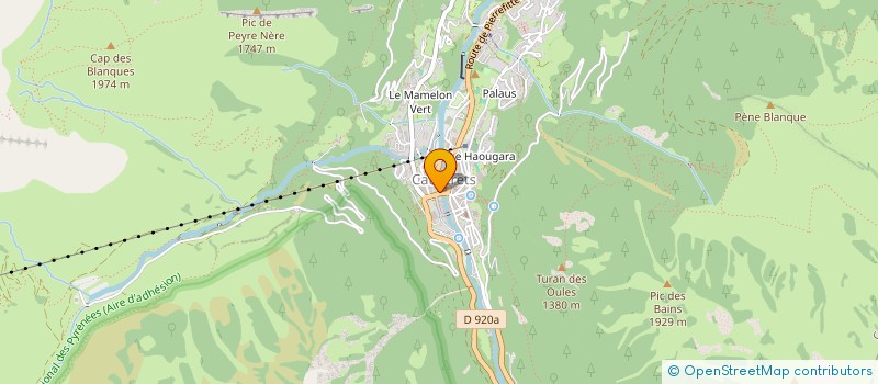 localisation de l'entreprise MONSIEUR JEAN DELINOTTE  CAUTERETS