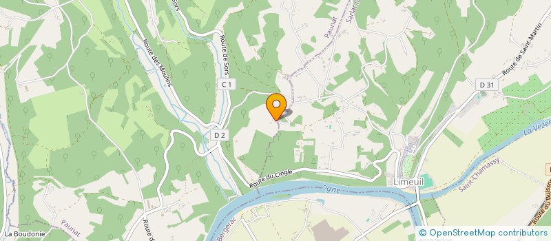 localisation de l'entreprise MONSIEUR JEAN DELMARES  PAUNAT