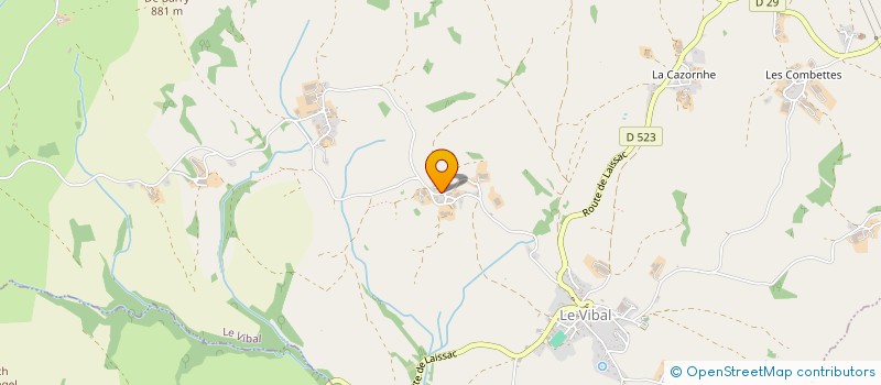 localisation de l'entreprise MONSIEUR JEAN DELMAS  LE VIBAL