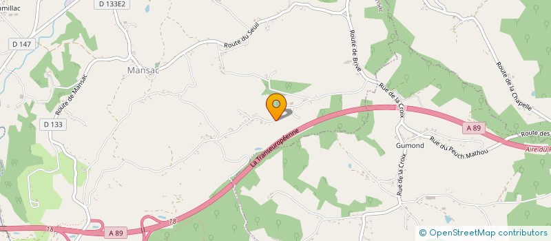 localisation de l'entreprise MONSIEUR JEAN DELMAS  MANSAC