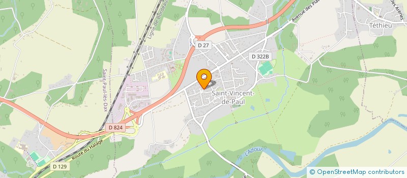 localisation de l'entreprise MONSIEUR JEAN DELMON  SAINT-VINCENT-DE-PAUL