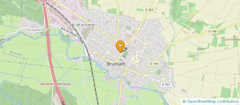 localisation de l'entreprise MONSIEUR JEAN DELOBBE  BRUMATH