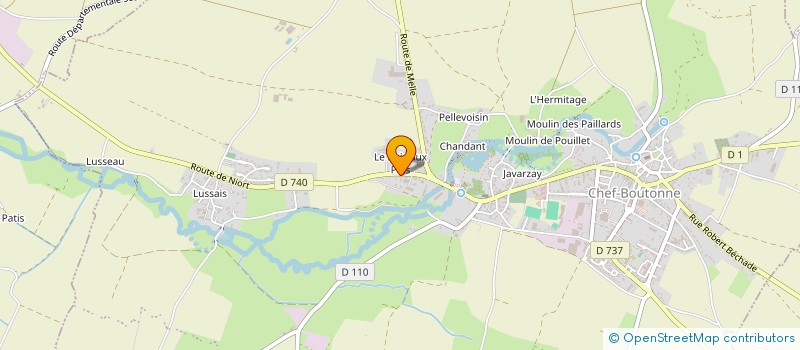 localisation de l'entreprise MONSIEUR JEAN DELOGU à CHEF-BOUTONNE