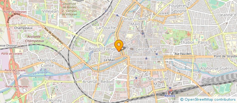 localisation de l'entreprise MONSIEUR JEAN DELORME  RENNES