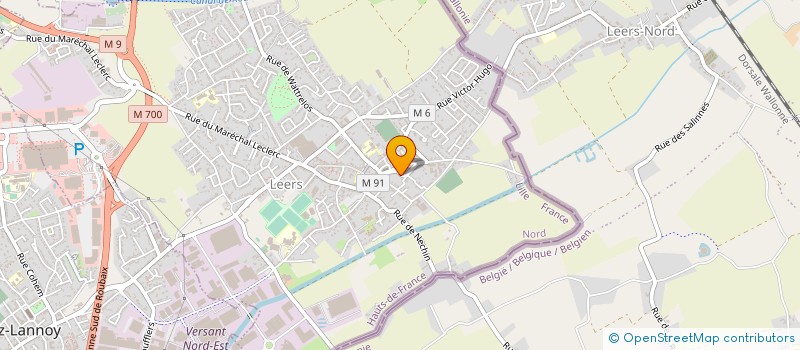 localisation de l'entreprise MONSIEUR JEAN DELPORTE  LEERS