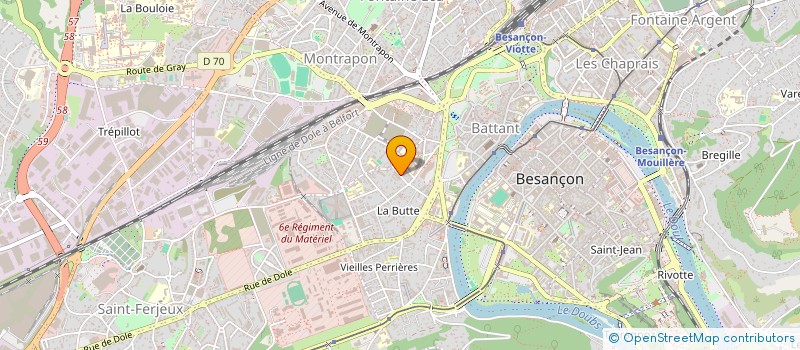 localisation de l'entreprise MONSIEUR JEAN DELPRAT  BESANCON
