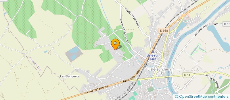 localisation de l'entreprise MONSIEUR JEAN DELTOUR à LISLE-SUR-TARN