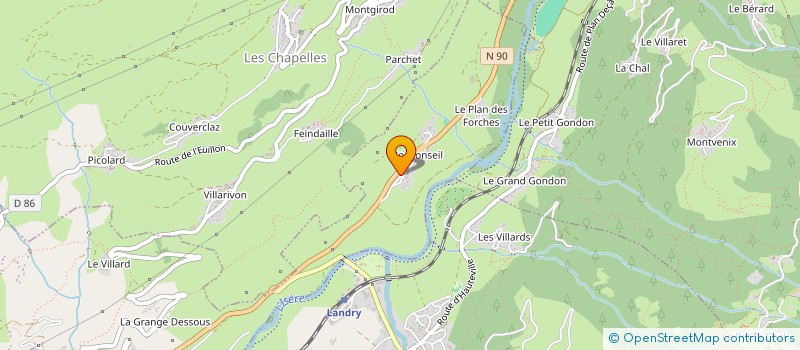 localisation de l'entreprise MONSIEUR JEAN DELUNSCH à LA PLAGNE TARENTAISE